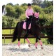 RiderByHorse - tapis platinum stone - begonia pink