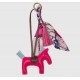 ippico - porte clés deluxe pony - rose vif