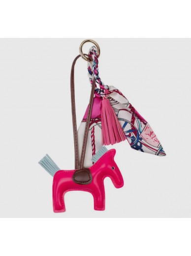 ippico - porte clés deluxe pony - rose vif
