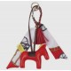 ippico - porte clés deluxe pony - rouge