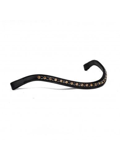 Bridle2fit stock- frontal black gold