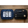 HB - porte numero glitter - navy