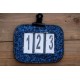 HB - porte numero glitter - navy