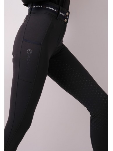 Montar- Pantalon taille haute Luna - marine