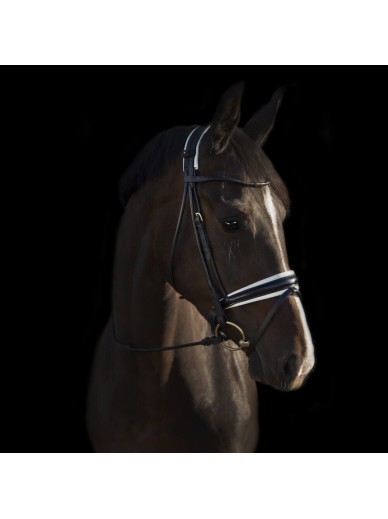 Utzon Equestrian - Bridon Edinburgh - noir/blanc laqué /silver