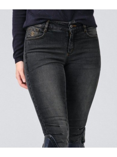 Ps of Sweden - Pantalon Maggie denim - noir