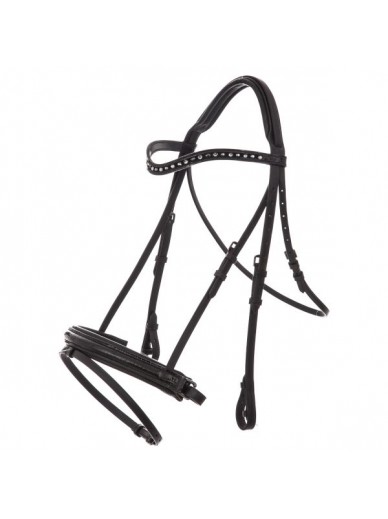 imperial riding - bridon Layla - noir croco verni