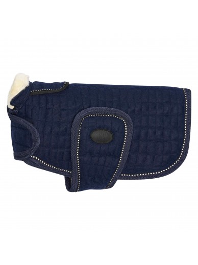 hv polo - manteau chien strass Franka - marine