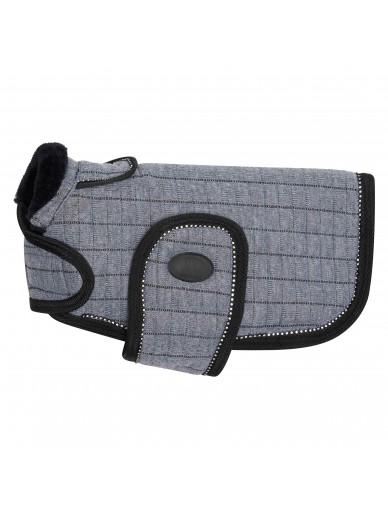 hv polo - manteau chien strass Franka - gris