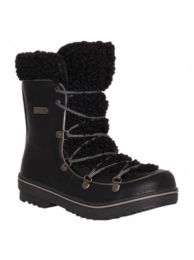 hv polo - boots hiver sherpa - noir