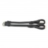 Bridle2fit stock - montants plat noir - 27cm