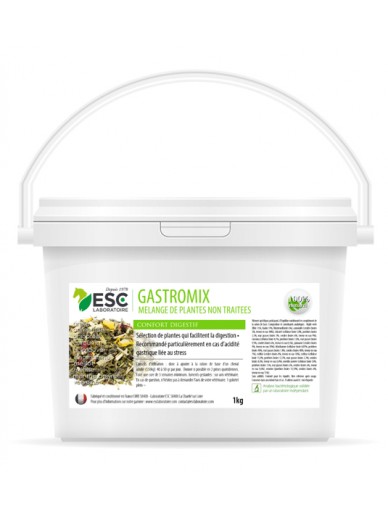 ESC - GASTROMIX – Digestion et acidité gastrique cheval – Mélange de plantes