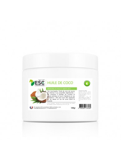 ESC - HUILE DE COCO – Problèmes de peau et sabots secs cheval
