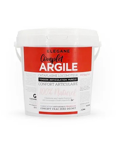 Elegane - cataplasme Complet argile - 1,5KG