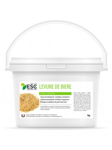 ESC - LEVURE DE BIERE – Flore intestinale cheval – Complément source de vitamine B